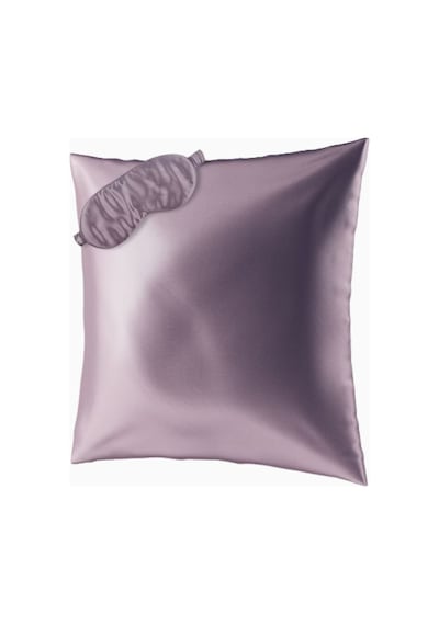 Aılorıa Beauty Sleep Seti, 100% Dut Ipeği Yastık Kılıfı 80x80 Ve Göz Maskesi Mor