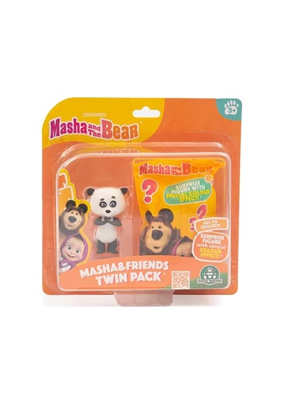 Masha İle Koca Ayı 2'li Figür Paketi Panda Mha35000