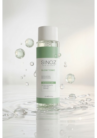 Sinoz %5 Glikolik Asitli Gözenek Sıkılaştırıcı Peeling Etkili Glow Tonik 200 ML