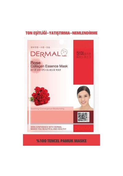 Dermal Gül Özlü Kolajen Maske 10 x 23 G