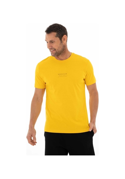 AR-MA Arma Erkek Regular Fit Bisiklet Yaka Tişört Y25344405701 Sarı