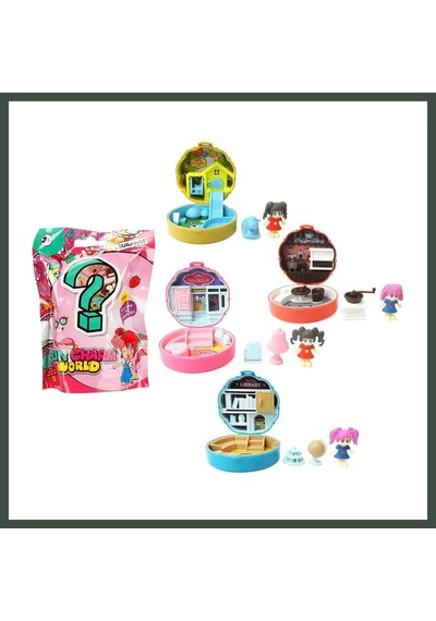 Bezos Nessiworld Taşınabilir Dollhouse Figür Sürpriz Paket Nhr