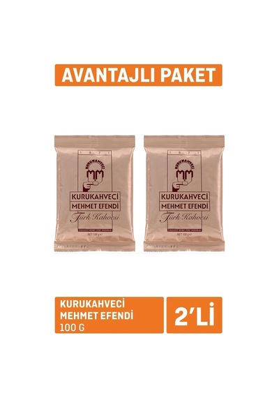 Kurukahveci 100 G 2'li Türk Kahvesi