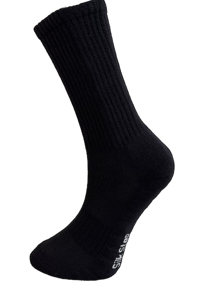 Silk Step Fit Line 4'lü Siyah, Erkek Ve Kadın Spor Çorabı , Active - Fonksiyonel 4çift Siyah Siyah