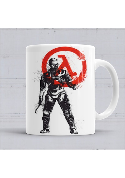 Half Life Kupa Bardak Porselen No35749 Karışık