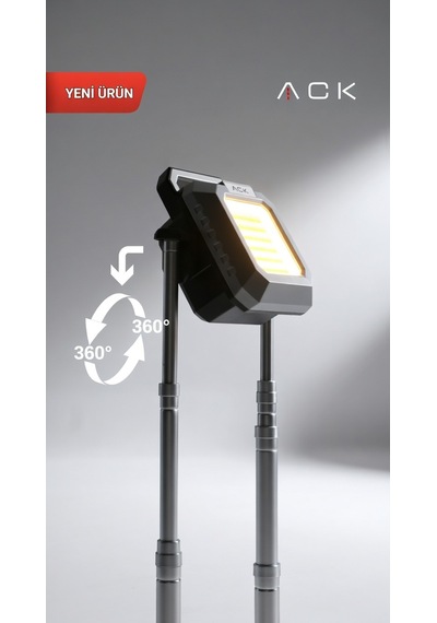 Ack Şarjlı Ac62-05092 Edilebilir Taşınabilir Led Projektör Cct 50w