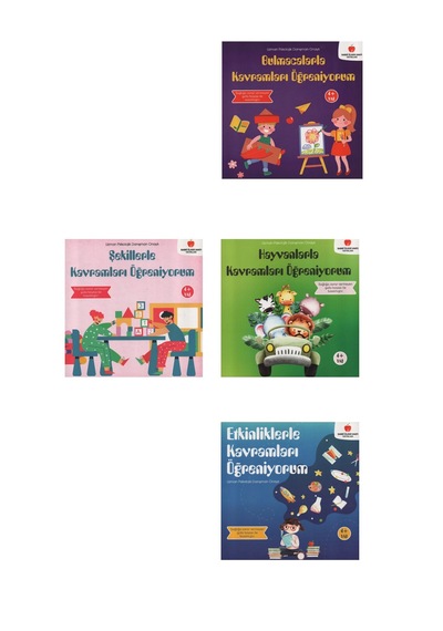 4+ Yaş Çocuklar İçin Kavramları Öğreniyorum Seti-4 Kitap