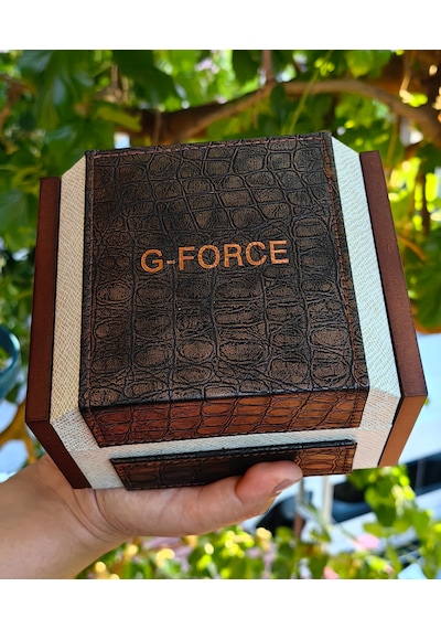 G-force Js25 Orjinal Miyota Mekanizma Gümüş Siyah Erkek Kronograf Kol Saati Lüks Kutulu Gümüş - Siyah