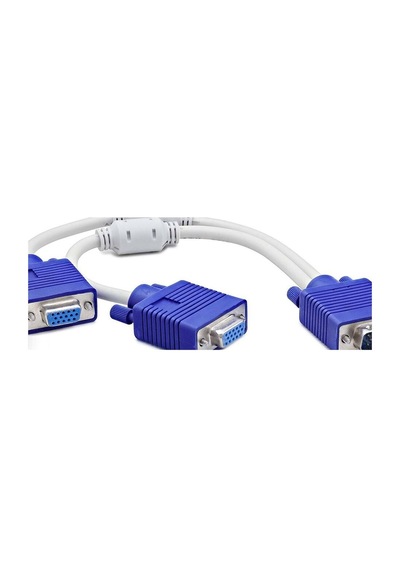 Vga Y Çoklayıcı Kablo 2 Çıkışlı 30 Cm Hdx7753 Evimdeyokyok