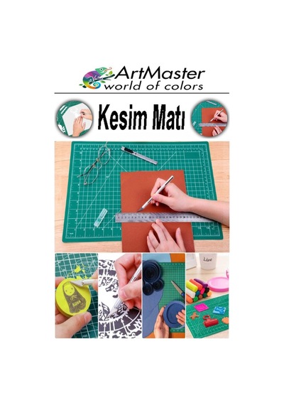 A3 Kesim Matı Ve Kretuar Seti 1 Adet 30x45 Cm Çift Taraflı Çizim Matı Kesim Tablası Kesim Altlığı Kesme Madı Proje