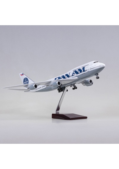 Panam Air B747 Yolcu Uçağı Model Uçak 1/80 Ölçek 47cm