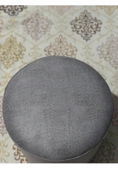 Nesilhomee-Ticaret Silinebilir Nubuk Ve Soho Kumaş Oval Puf