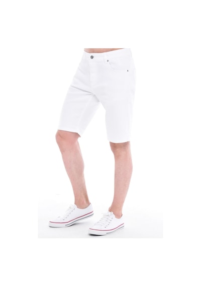 Cedy Denim Erkek Kot Şort Slim Fit Jean Şort - C342 Beyaz
