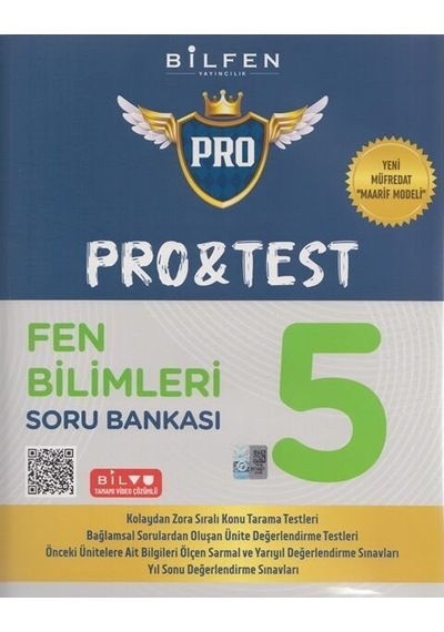 Bilfen 5.sınıf Pro&test Fen Bilimleri Soru Bankası Yeni Müfredat