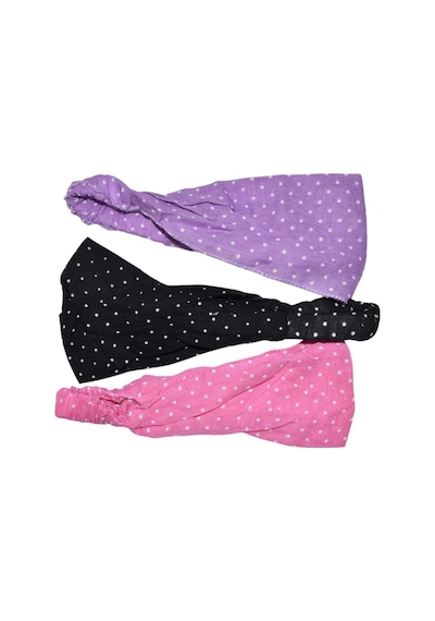 Lastikli Paraşüt Puantiyeli Bandana Seti Çok Renkli