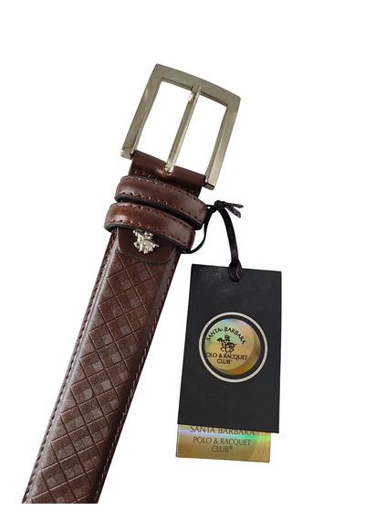 Santa Barbara Polo Racquet Club Santa Barbara Polo & Racquet Club Kahve Ha.deri Erkek Kemer 3,5cm Kahverengi
