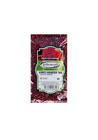 Gedemenli Kırmızı Tane Karabiber 400 G