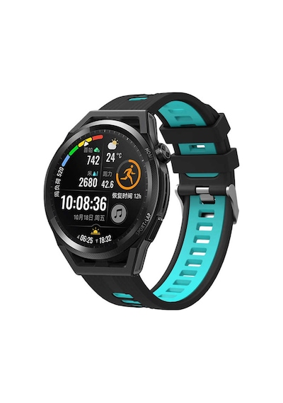 Huawei Honor Magic 2 42Mm Kordon Çift Renk Çizgili Kordon