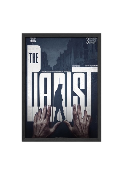 Piyanist Siyah Ahşap Çerçeveli Poster, Dekoratif Film Duvar Tablosu