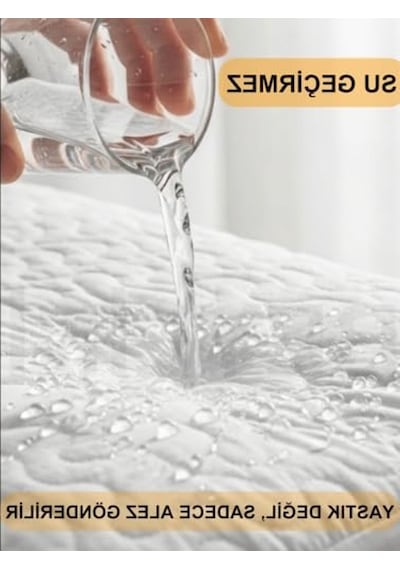 Sıvı Geçirmez Yastık Alezi, Yıkanabilir Ve Antialerjik Tasarım - 50x70 Cm Açık Indigo