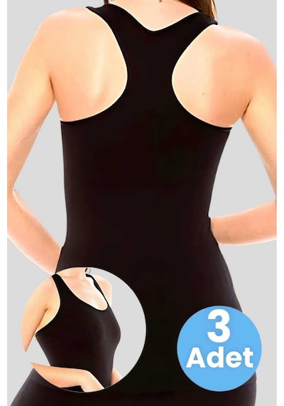 Uniquetrenders Kadın Sporcu Atlet Fitness Atlet Pilates Atlet Yoga Atlet 3'lü Set Siyah