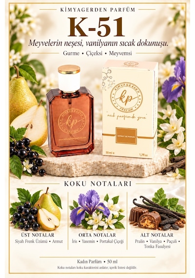 KP K-51 Kadın Parfüm EDP 50 ML