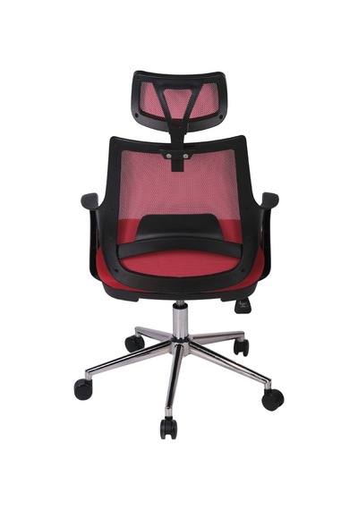 Ofisbazaar Buya Fileli Ofis Koltuğu Ergonomik Ve Modern Tasarım Kırmızı Kırmızı
