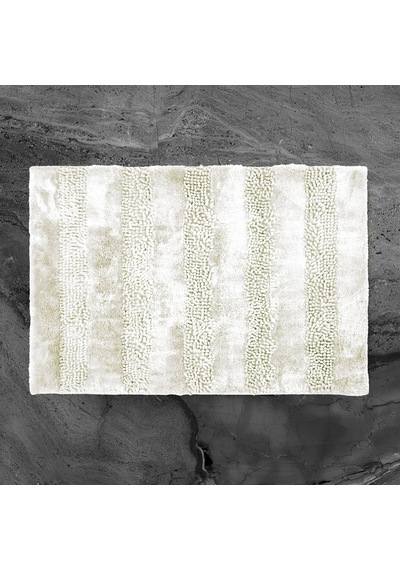 Soft Line 2'li Banyo Paspası - Krem - 60x90 Cm + 45x60 Cm Renkli