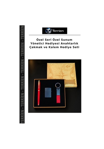 Özel Seri Özel Sunum Yönetici Hediyesi Anahtarlık Çakmak Ve Kalem Hediye Seti