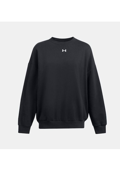 Ua Rival Fleece Os Crew Kadın Sweatshirt 1386463-001 SiYAH