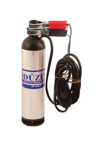 Düzey 24 Volt Küçük Mini Dalgıç Sıvı Su Süt Yağ Mazot Transfer Aktarma Pompası