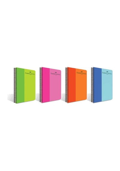 ' Pp Kapak Bicolor Spiralli Defter 160-1 Çok Renkli