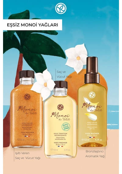 Cildin Besleyici Ve Nemlendirici Bronzlaştırıcı Aromatik Yağ 125 Ml