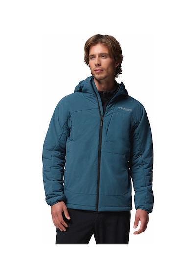 Columbia Silver Leaf Lite Hooded Jacket Erkek Outdoor Softshell Mont Wo0604-429 Mavi