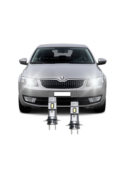 Skoda Octavıa 2013-2017 Led Kısa Far Ampulü H7 Mini Led 2'li Set