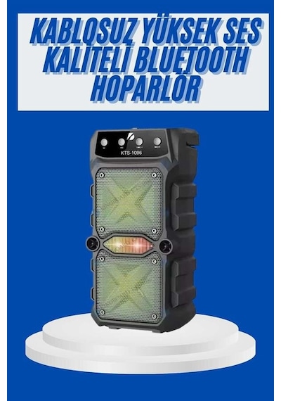 Büyük Boy Bluetooth Hoparlör Çoklu Bağlantı Çift Çıkışlı Taşınabilir Kesintisiz Mh-hs7416-7097