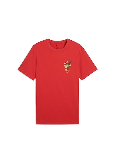 Puma Road To Unıty Erkek Grafik Tişört 629617 15 KIrmızı Kırmızı