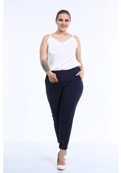 Myline Cep Detaylı Slim Fit Klasik Pantolon (532246886)