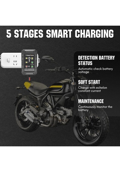 Tr 1.5-amp Akıllı Araç Akü Şarj Cihazı, 6v Ve 12v Otomotiv Akü Şarj Cihazı Pil Koruyucusu, Damlama Şarj Cihaz