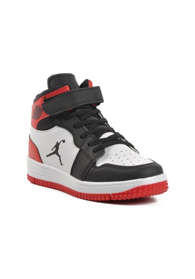 Aspor Haykat Uzun-f Siyah-kırmızı Çocuk Hi Sneaker 001
