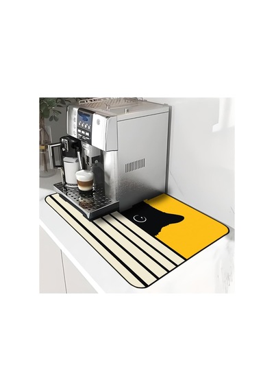 Viva Home Yıkanabilir Bulasik Kurutma Mati Kurulama Bezi Kurutma Örtüsü Tezgah Üstü Bulaşıklık 40x50 Cm, Sarı Diğer