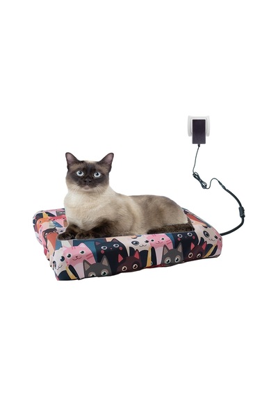 Kedi Minderi Isıtmalı Model 45x45cm 16v Adaptörlü