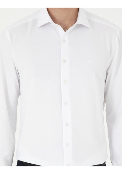 Pierre Cardin Erkek Beyaz Gömlek Desenli 50296573-vr013 Beyaz