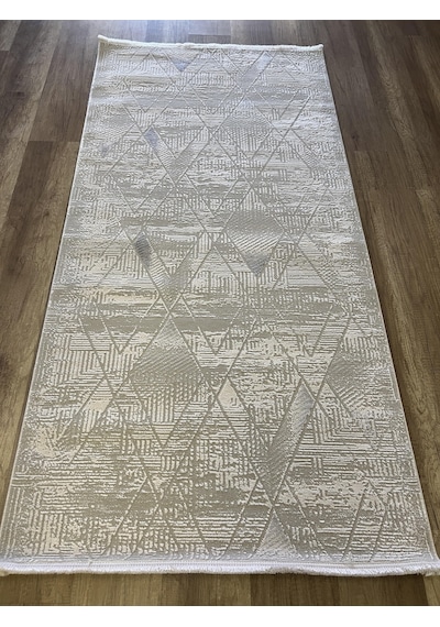 Hoom Rugs Moda 1096 Gri Yün Dokulu Akrilik Antibakteriyel Modern Halı Gri