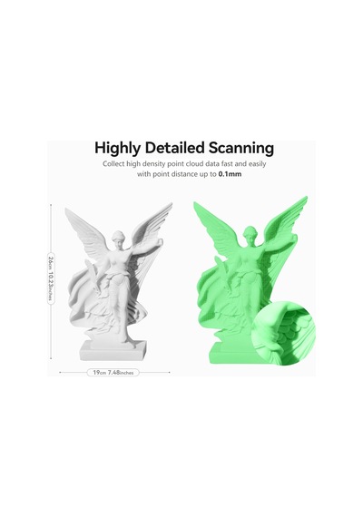Creality 3d Tarayıcı Ferret Pro, Resmi Cr Tarama Ferret Pro 3d Tarayıcı, Kablosuz Tarama, Sarsıntı Önleyici Takip, Hızlı Tam Renkli Tarama, 0,1 Mm Doğruluk