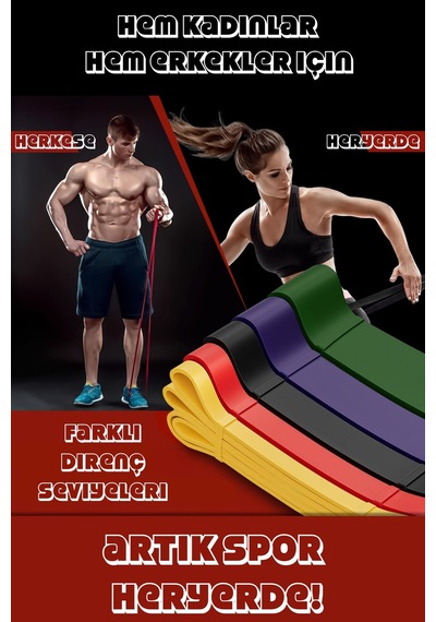10lu Tera Set 5+15+25+35+45 Kg + 5li Pilates Direnç Bandı Barfiks Lastiği Loop Band Pembe Ton Çok Renkli