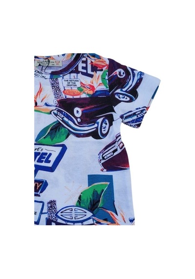 Woo Rage Erkek Çocuk Araba, Motorsiklet,panda,yazılı Tshirt-11751-mürdüm Mürdüm