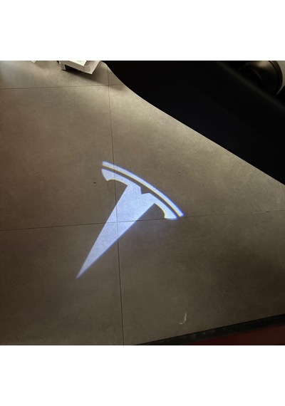 Tesla Model Y İçin Uyumlu Kapı Altı Aydınlatma Seti T Logo