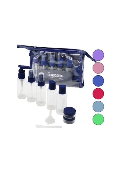 Cr-3110 7pcs Seyahat Kozmetik Set Çok Renkli