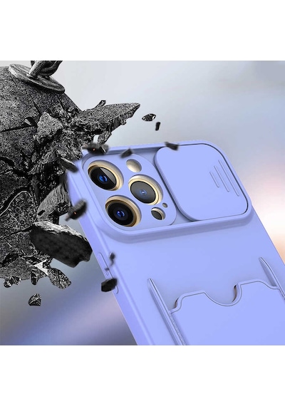 Apple Uyumlu iPhone 12 Pro Uyumlu Kartix Kılıf-siyah Siyah -
